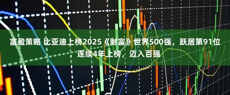 富盈策略 比亚迪上榜2025《财富》世界500强，跃居第91位，连续4年上榜，迈入百强